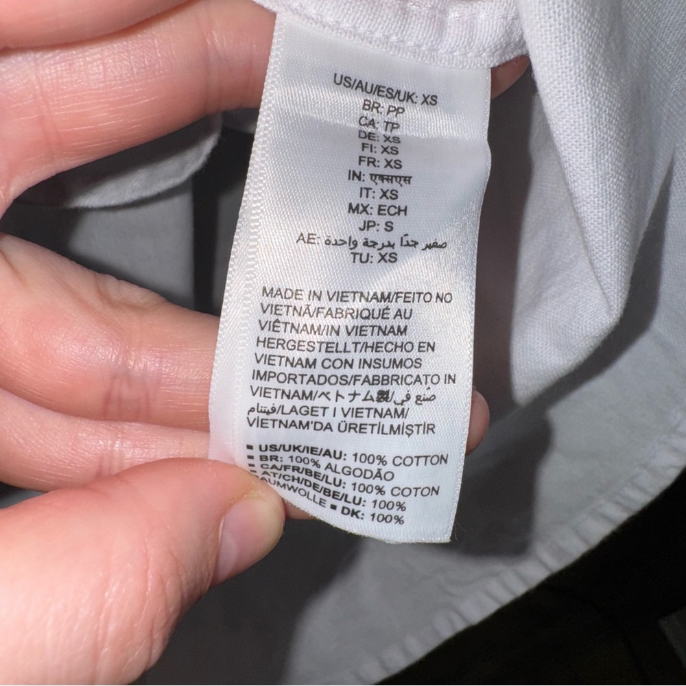 NEW Amazon Essentials White Button Down - Picture 5 of 5